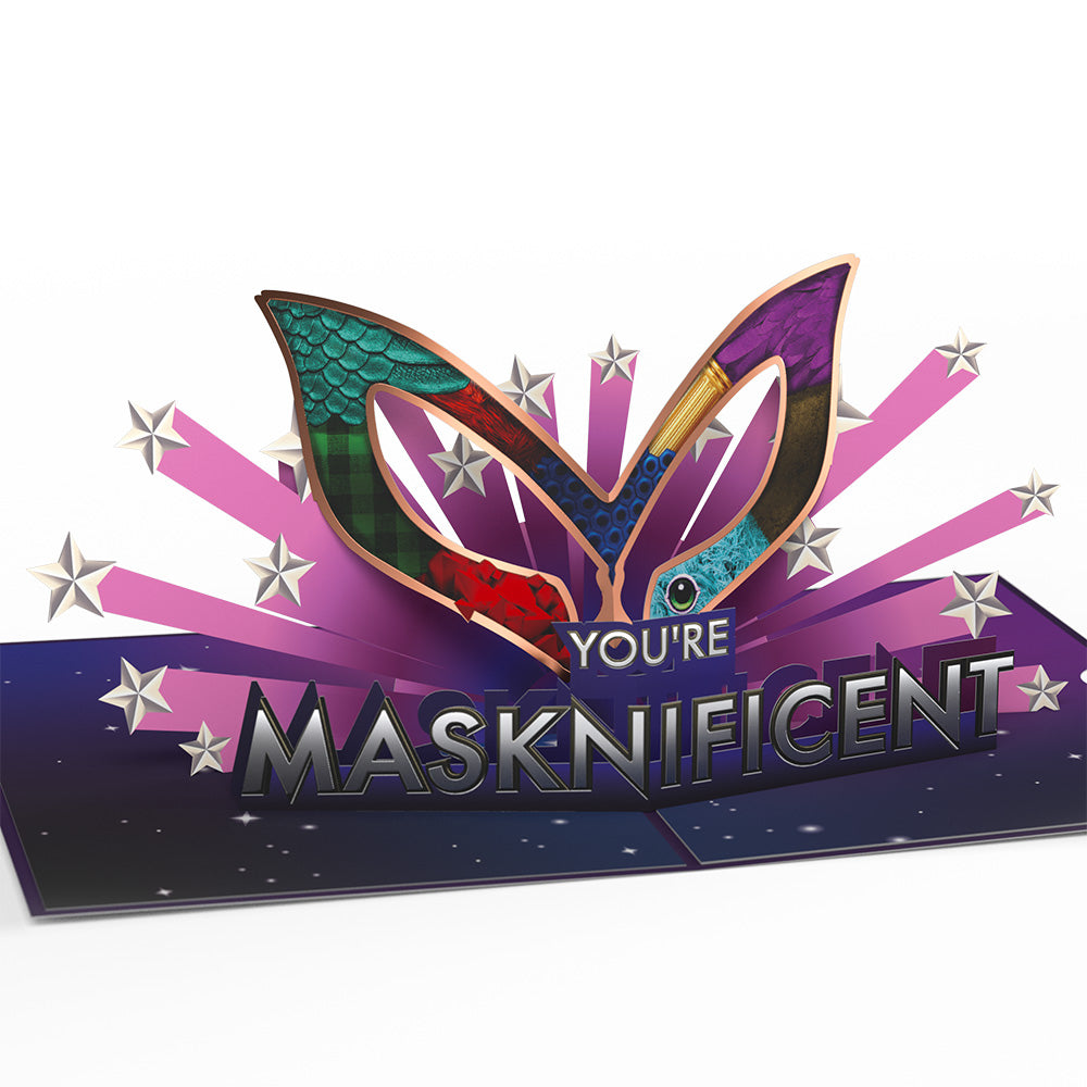 The Masked Singer You’re Masknificent Pop-Up Card